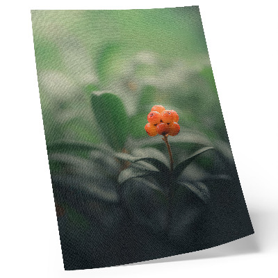 Poster Bacche arancioni su sfondo verde