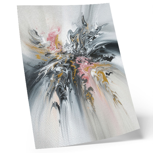 Poster forme astratte fluide grigio rosa beige