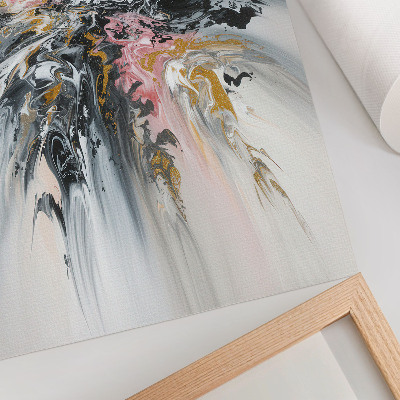 Poster forme astratte fluide grigio rosa beige