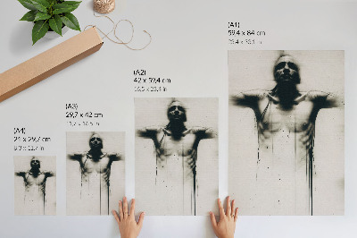 Poster Contrasto drammatico in bianco e nero, ansia