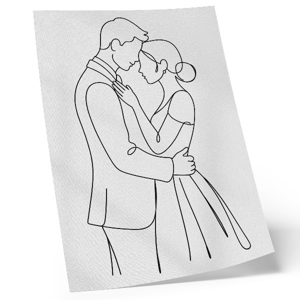 Poster Figure snelle, linee perfette, mancanza di dettagli