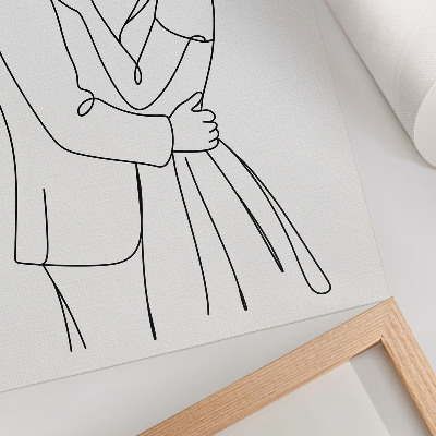 Poster Figure snelle, linee perfette, mancanza di dettagli