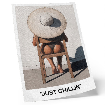 Poster Cappello dal design minimalista per un'atmosfera rilassante.