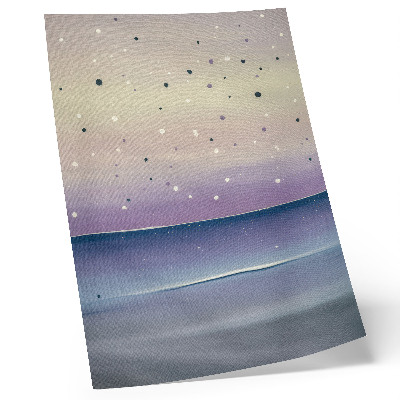 Poster gocce di cielo viola e blu navy in stile minimalista
