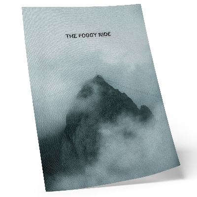 Poster Montagna monocromatica, atmosfera mistica, pace