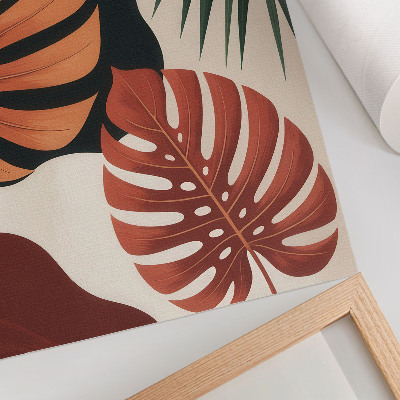 Stampa su tela Foglie tropicali, colori vivaci, modernità