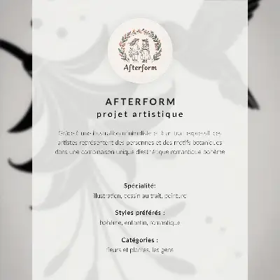 Stampa su tela Donna con vaso di fiori in stile minimalista ed elegante