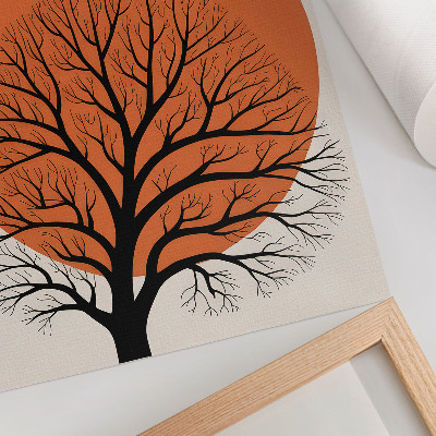 Poster Albero minimalista, forte contrasto, composizione armoniosa