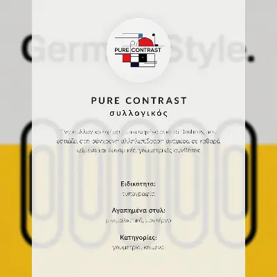 Foto su tela con linee geometriche pulite e colori contrastanti