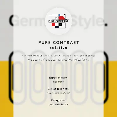 Foto su tela con linee geometriche pulite e colori contrastanti