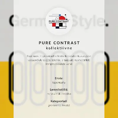 Foto su tela con linee geometriche pulite e colori contrastanti
