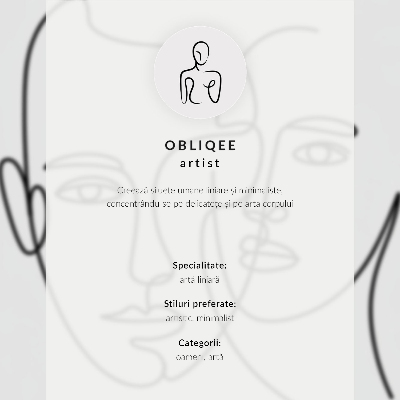 Poster Linee delicate ed eleganza armoniosa