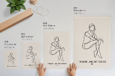 Poster Linee delicate ed eleganza armoniosa
