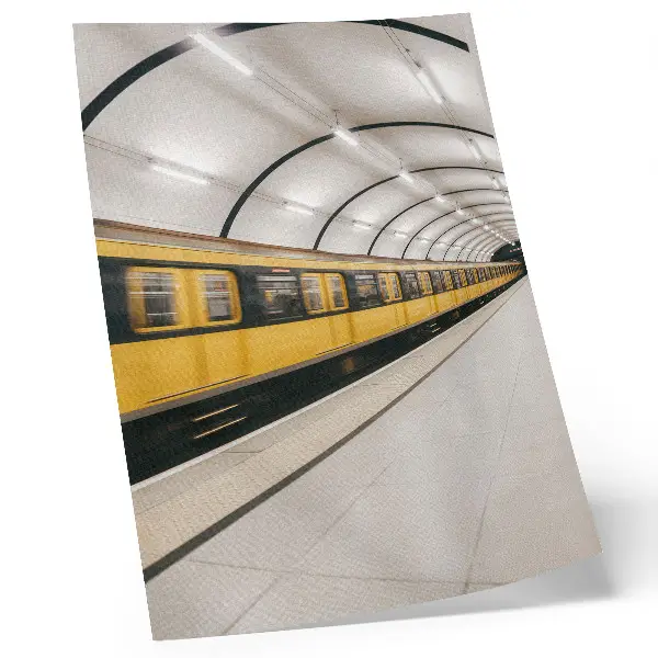 Foto su tela metropolitana moderna con linee fluide e dinamiche