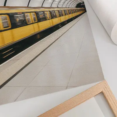 Foto su tela metropolitana moderna con linee fluide e dinamiche