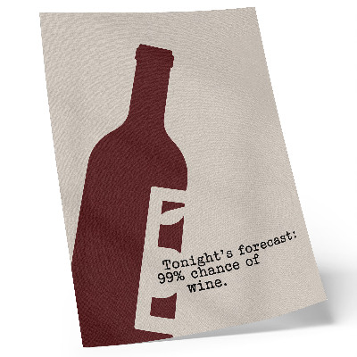 Stampa su tela Grafica minimalista nei toni del bordeaux.