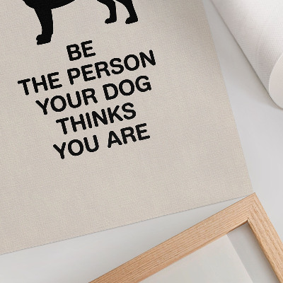 Foto su tela Motivazione e il cane