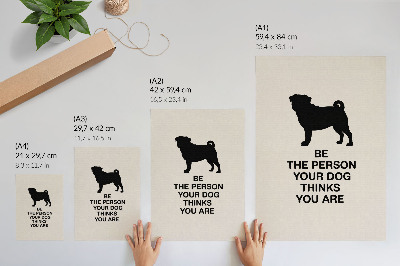 Foto su tela Motivazione e il cane