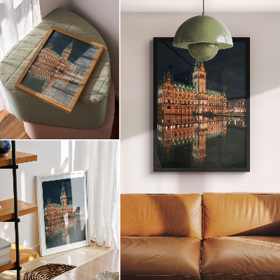 Poster L'architettura classica rifletteva la luce della sera