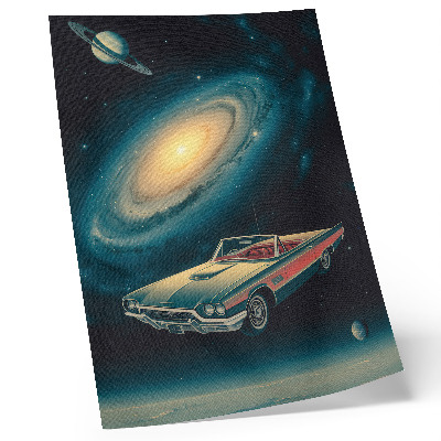 Poster Un'auto nello spazio è una combinazione fantastica