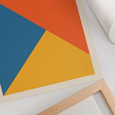 Stampa su tela Forme geometriche, colori intensi, atmosfera moderna