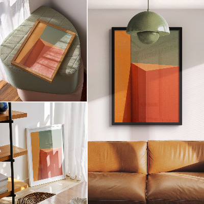 Poster Architettura geometrica, colori, armonia, spazio