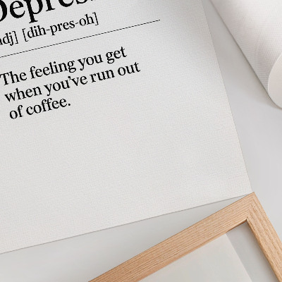 Stampa su tela Definizione di depressione