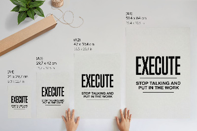 Stampa su tela Un'iscrizione motivazionale in chiave minimalista