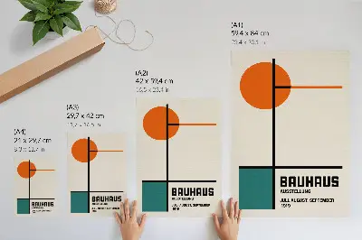 Stampa su tela con design geometrico minimalista e moderno
