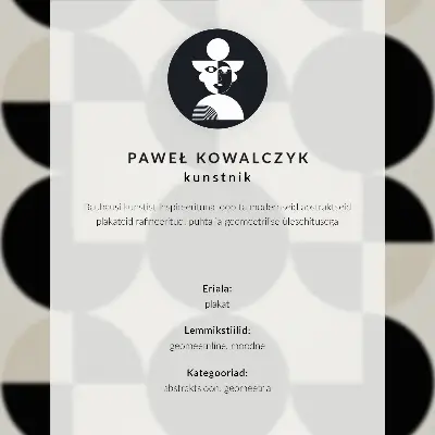 Stampa su tela con design geometrico minimalista e moderno
