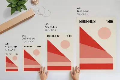 Foto su tela composizione geometrica in stile minimalista moderno