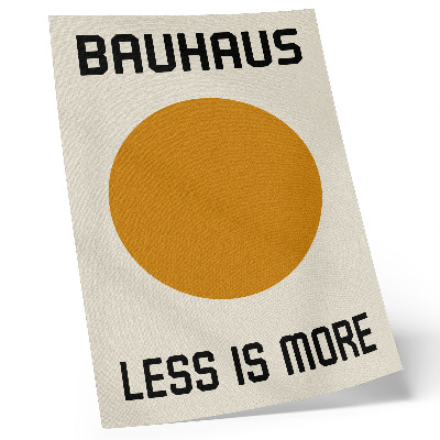 Poster Cerchio minimalista, Bauhaus, sfondo color crema