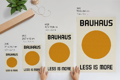 Poster Cerchio minimalista, Bauhaus, sfondo color crema