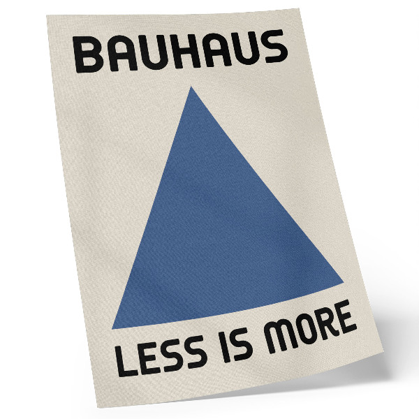 Foto su tela Lo stile Bauhaus è dominato dalla semplicità geometrica.