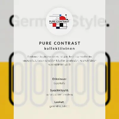 Foto su tela con stampa in stile Bauhaus caratterizzata da semplicità geometrica