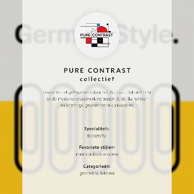 Foto su tela Lo stile Bauhaus è dominato dalla semplicità geometrica.