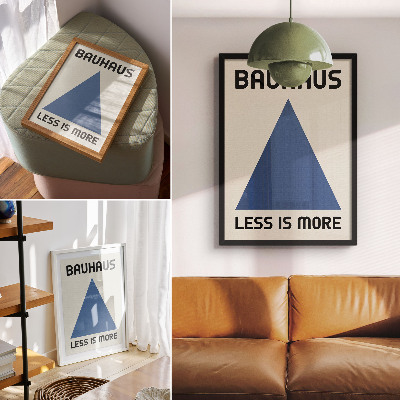Foto su tela Lo stile Bauhaus è dominato dalla semplicità geometrica.
