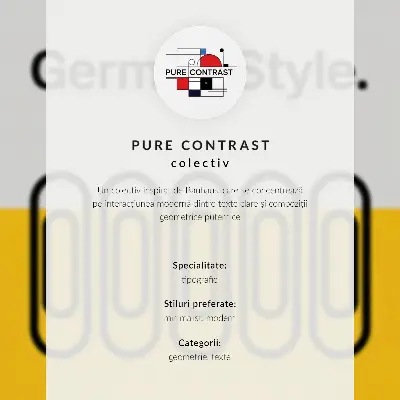 Foto su tela con stampa in stile Bauhaus caratterizzata da semplicità geometrica