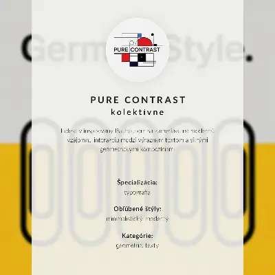 Foto su tela con stampa in stile Bauhaus caratterizzata da semplicità geometrica