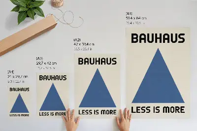 Foto su tela con stampa in stile Bauhaus caratterizzata da semplicità geometrica