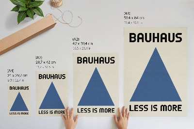 Foto su tela Lo stile Bauhaus è dominato dalla semplicità geometrica.