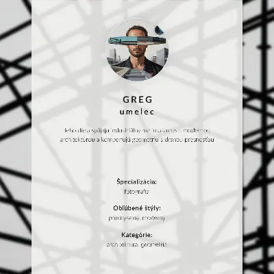 Poster con scale moderne dall'eleganza geometrica