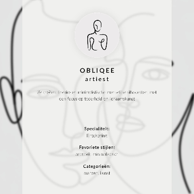 Foto su tela Composizione minimalista di una donna elegante e raffinata.