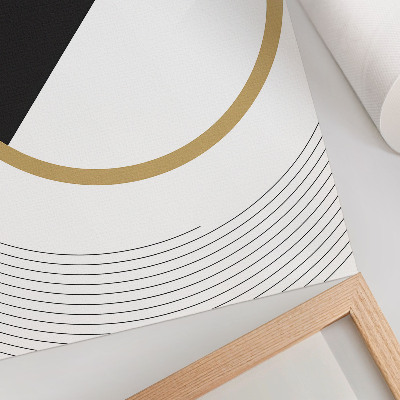 Stampa su tela Motivo geometrico, colori a contrasto, stile moderno