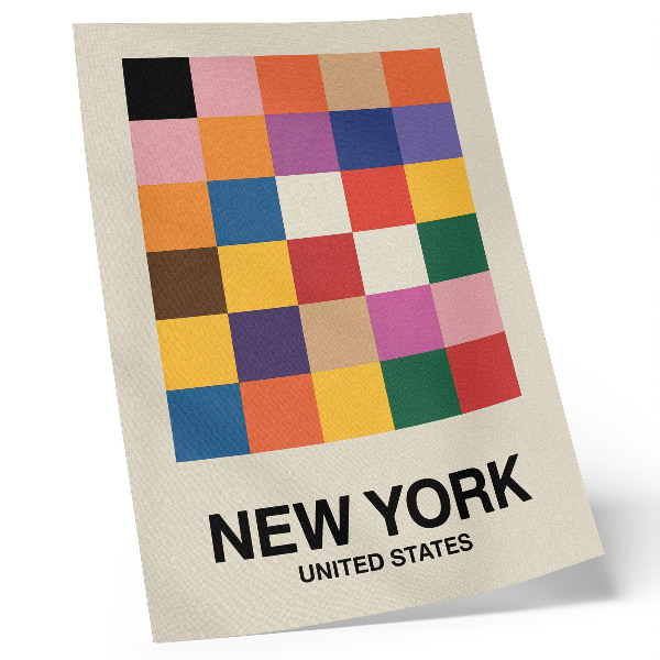 Stampa su tela Ambiente creativo con piazze colorate