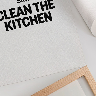 Poster Iscrizione minimalista con motivo a contrasto