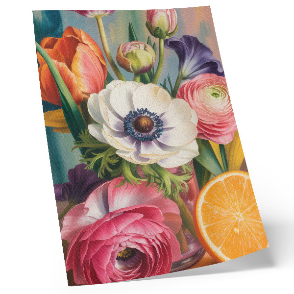 Poster Fiori pieni di vita e colore senza virgole