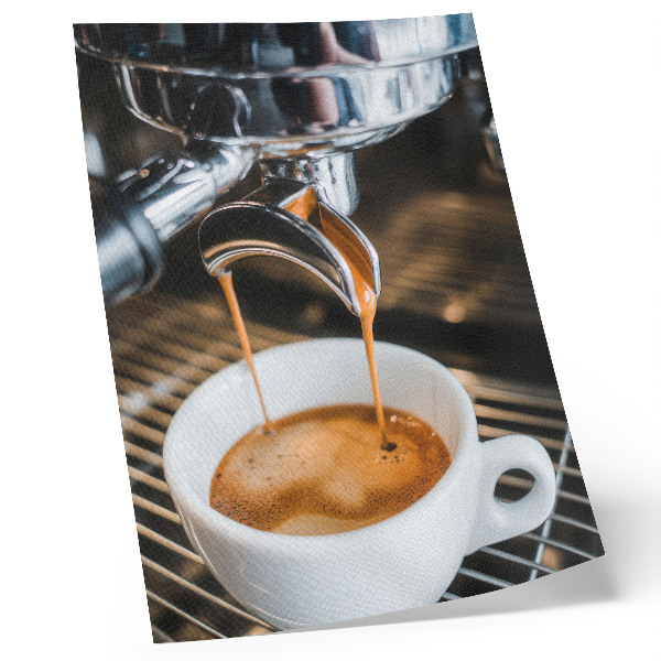 Poster Bevanda espressiva, tazza bianca, modernità