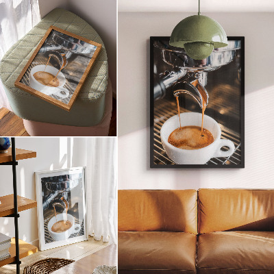 Poster Bevanda espressiva, tazza bianca, modernità