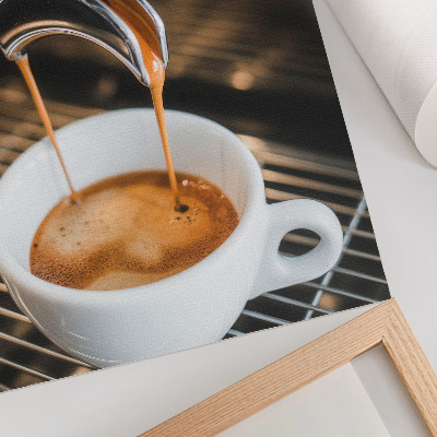 Poster Bevanda espressiva, tazza bianca, modernità